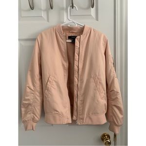 Blush Pink Bomber Jacket